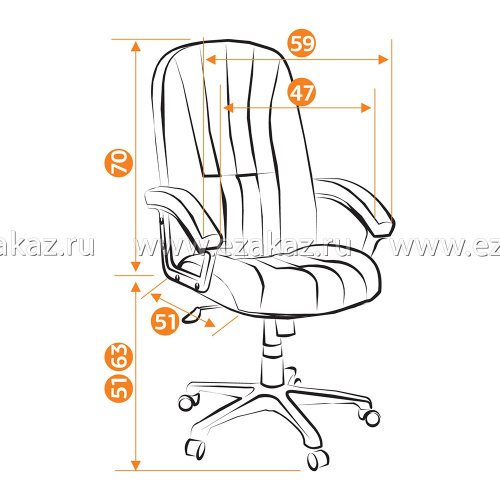 Кресло офисное TetChair СH 888 ткань/сетка фото 12