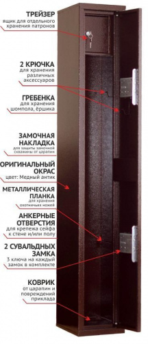 Оружейный сейф Stalker S2 фото 13