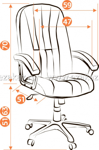 Кресло офисное TetChair СH 888 ткань фото 10